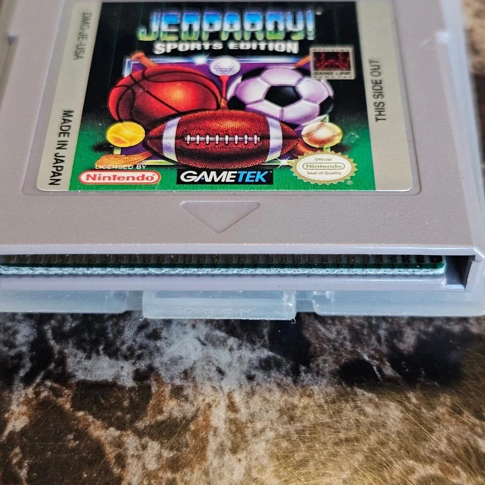 Jeopardy Sports Edition Nintendo Game Boy DMG-JE-USA GameTek Retro Trivia Cart